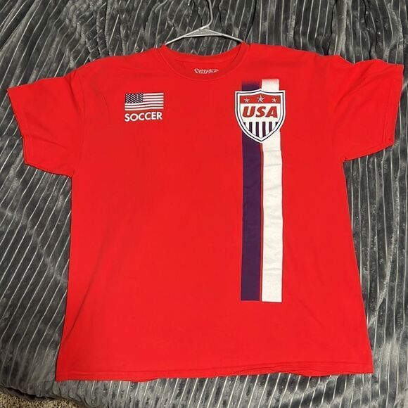 🔥⚽️ USA SOCCER World Cup Tee - Mens XL - Perfect Condition- Stitches Brand 🔥⚽️ - Picture 1 of 6